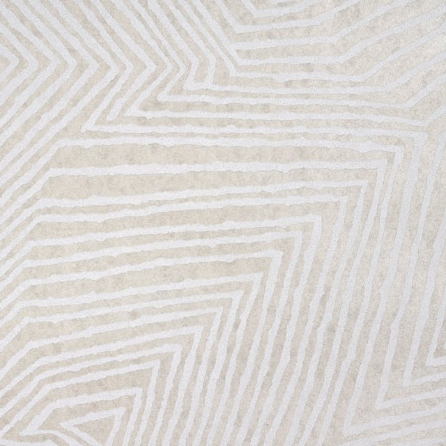 Labyrinth Grand Soft Silver by Schumacher Modern Geometric Wallpaper – Schumacher 5015432