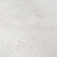 Labyrinth Grand Soft Silver wallpaper by Schumacher featuring a large-scale, topographic-inspired geometric pattern in soft silver tones.