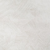 Labyrinth Grand Soft Silver wallpaper by Schumacher featuring a large-scale, topographic-inspired geometric pattern in soft silver tones.