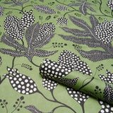 Polka Dot Jungle Black & Green Botanical Wallpaper – Schumacher 5015460