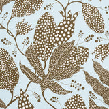 Polka Dot Jungle Brown & Sky Botanical Wallpaper – Schumacher 5015461