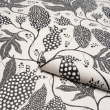 Polka Dot Jungle Black & Cream by Marian McEvoy Botanical Wallpaper – Schumacher 5015462