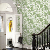 Polka Dot Jungle Green & Ivory by Marian McEvoy Botanical Wallpaper – Schumacher 5015463