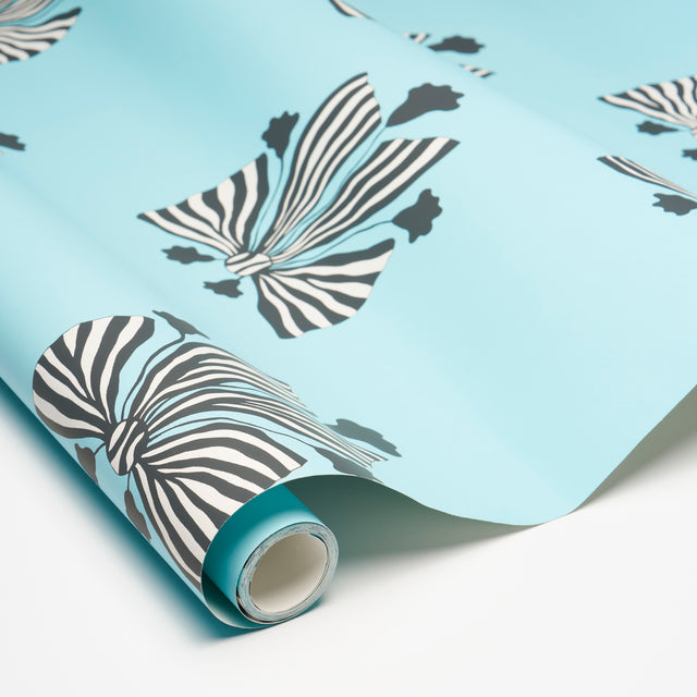 Bow-Wow-Wow Aqua by Schumacher Marian McEvoy Collection Wallpaper – Schumacher 5015470