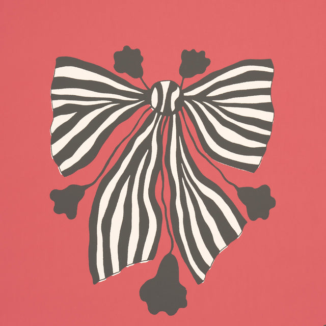 Bow-Wow-Wow Red by Schumacher Marian McEvoy Collection Wallpaper – Schumacher 5015471
