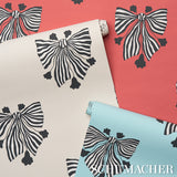 Bow-Wow-Wow Red by Schumacher Marian McEvoy Collection Wallpaper – Schumacher 5015471