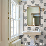 Bow-Wow-Wow Cream by Schumacher Marian McEvoy Whimsical Modern Wallpaper – Schumacher 5015472