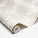 Tendril Stripe Natural by Marian McEvoy Botanical Stripe Wallpaper – Schumacher 5015491