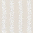 Tendril Stripe wallpaper in Natural by Marian McEvoy for Schumacher, featuring a graceful vine stripe botanical pattern on a neutral background.