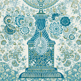 Colmery Paisley Panel Set Peacock by Schumacher Large-Scale Paisley Wall Mural – Schumacher 5015510