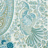 Colmery Paisley Panel Set Peacock by Schumacher Large-Scale Paisley Wall Mural – Schumacher 5015510