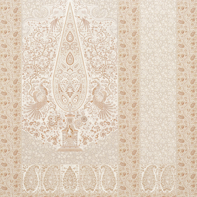 Colmery Paisley Panel Set Parchment by Schumacher – LE MAX Collection Large-Scale Paisley Wallpaper 5015511