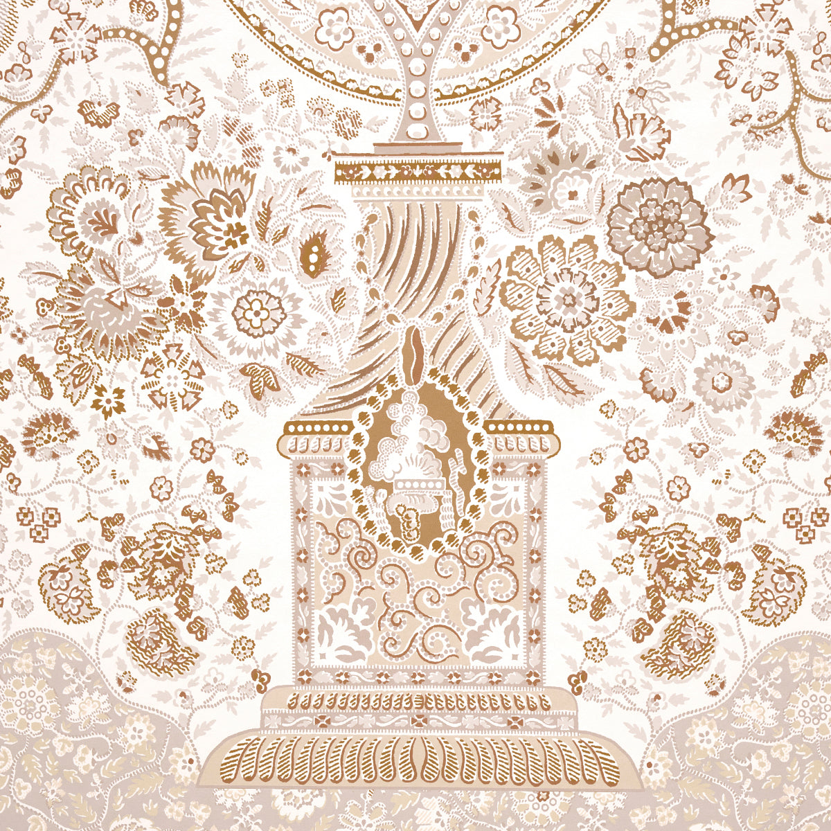 Colmery Paisley Panel Set Parchment by Schumacher – LE MAX Collection Large-Scale Paisley Wallpaper 5015511