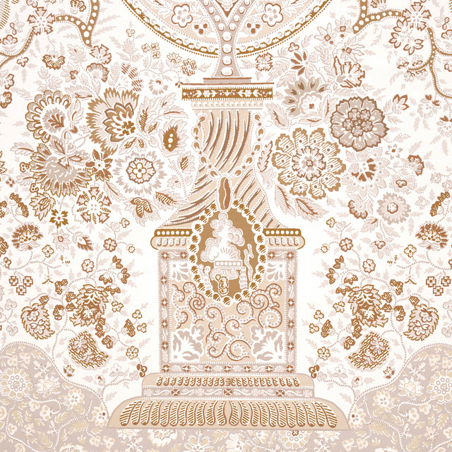 Colmery Paisley Panel Set Parchment by Schumacher – LE MAX Collection Large-Scale Paisley Wallpaper 5015511