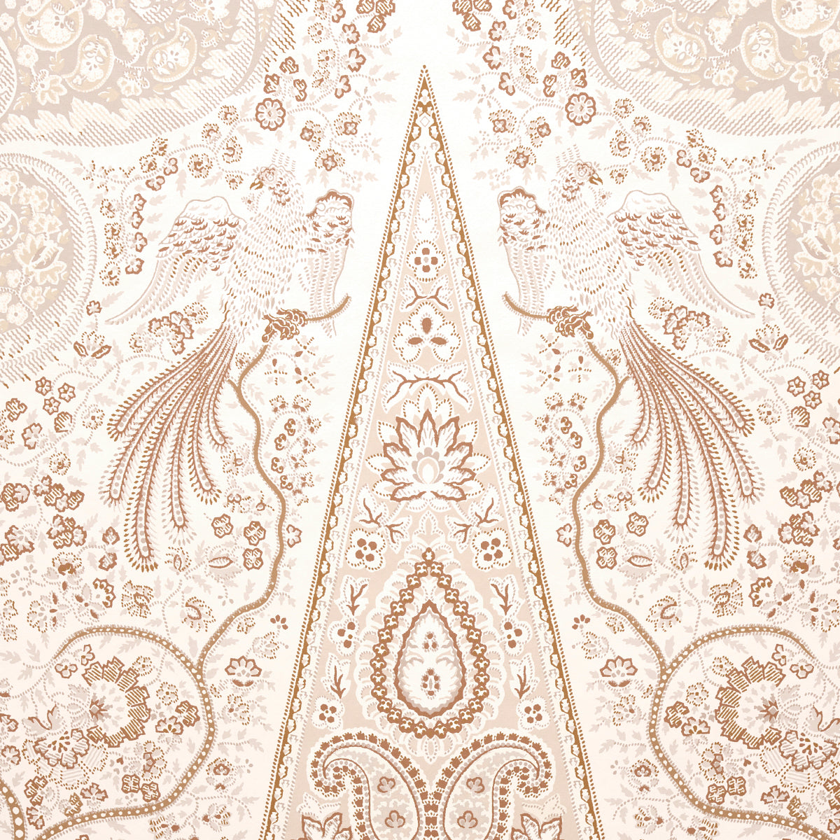 Colmery Paisley Panel Set Parchment by Schumacher – LE MAX Collection Large-Scale Paisley Wallpaper 5015511