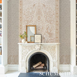 Colmery Paisley Panel Set Parchment by Schumacher – LE MAX Collection Large-Scale Paisley Wallpaper 5015511