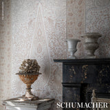 Colmery Paisley Panel Set Parchment by Schumacher – LE MAX Collection Large-Scale Paisley Wallpaper 5015511