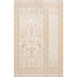 Colmery Paisley Panel Set in Parchment by Schumacher, a large-scale paisley wallpaper panel with intricate details and borders.