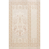 Colmery Paisley Panel Set in Parchment by Schumacher, a large-scale paisley wallpaper panel with intricate details and borders.