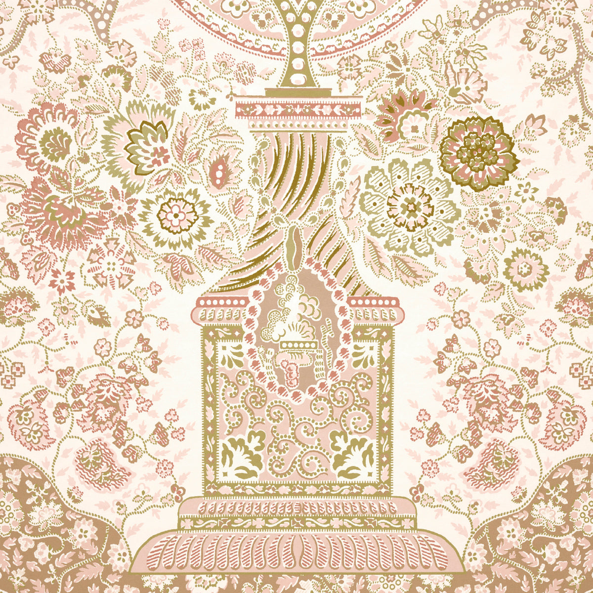 Colmery Paisley Panel Set in Petale by Schumacher Large-Scale Paisley Wallpaper Panel – Schumacher 5015512