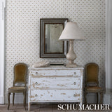 Hubert's Bees White & Gold by Schumacher Metallic Bee Motif Wallpaper – Schumacher 5015530