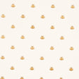 Hubert's Bees wallpaper in white and gold by Schumacher, featuring a small-scale bee motif with gold metallic ink on a white background.