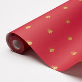 Hubert's Bees Rouge & Gold by Schumacher Metallic Bee Motif Wallpaper – Schumacher 5015532