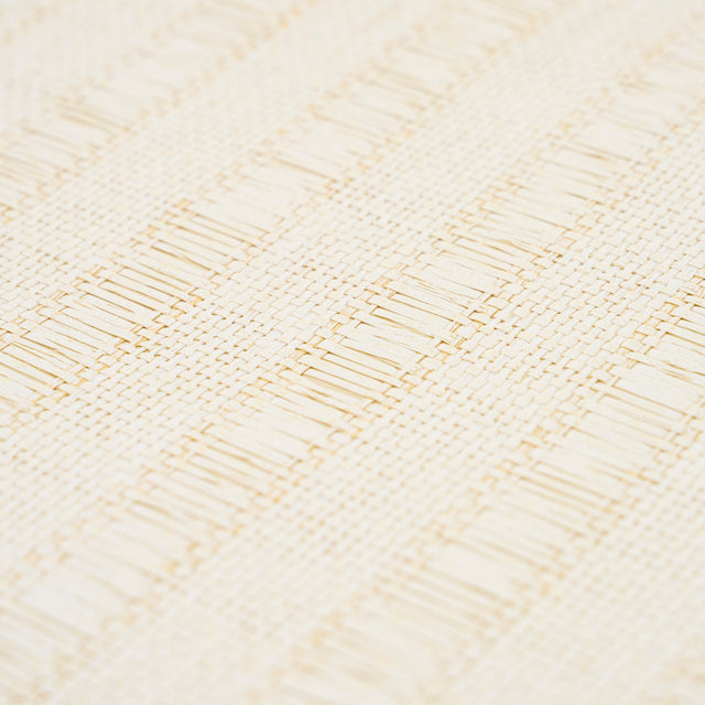 June Woven Textured Stripe Natural by Schumacher Textured & Woven Wallcoverings Wallpaper – Schumacher 5015550
