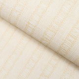June Woven Textured Stripe Natural by Schumacher Textured & Woven Wallcoverings Wallpaper – Schumacher 5015550