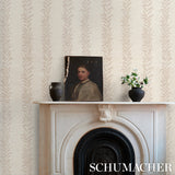 Tendril Stripe Sisal Natural by Schumacher Botanical Vine Wallpaper – Schumacher 5015561