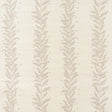 Tendril Stripe Sisal wallpaper in Natural by Schumacher, featuring a graceful vine pattern on a textured sisal background.