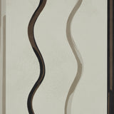Affogato Ivory & Carbon by Backdrop Modern Serpentine Stripe Wallpaper – Schumacher 5015571