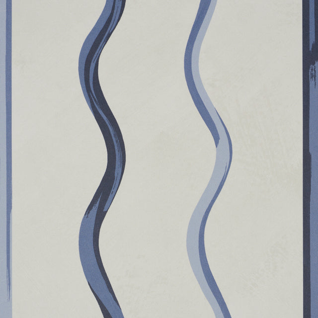 Affogato Cornflower & Deep Navy by Schumacher Backdrop Collection Wallpaper – Schumacher 5015572