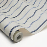 Affogato Cornflower & Deep Navy by Schumacher Backdrop Collection Wallpaper – Schumacher 5015572