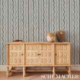 Affogato Cornflower & Deep Navy by Schumacher Backdrop Collection Wallpaper – Schumacher 5015572