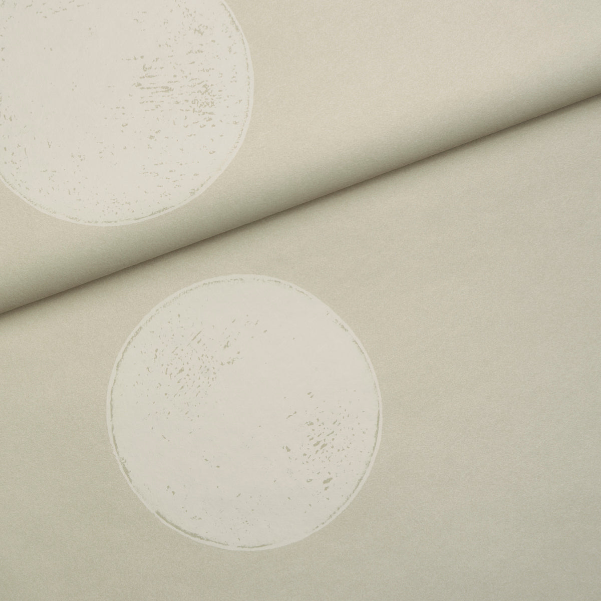 Monte Carlo Light Beige by Backdrop Modern Polka Dot Wallpaper – Schumacher 5015593