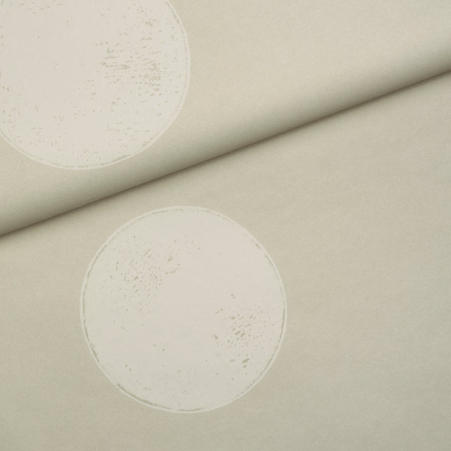 Monte Carlo Light Beige by Backdrop Modern Polka Dot Wallpaper – Schumacher 5015593