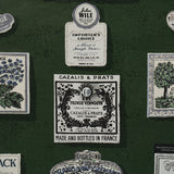 SALUD Rosemary by Backdrop Retro Liquor Label Wallpaper – Schumacher 5015602