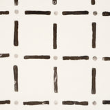 Drifting Grid Black by Caroline Z Hurley Modern Plaid Wallpaper – Schumacher 5015610