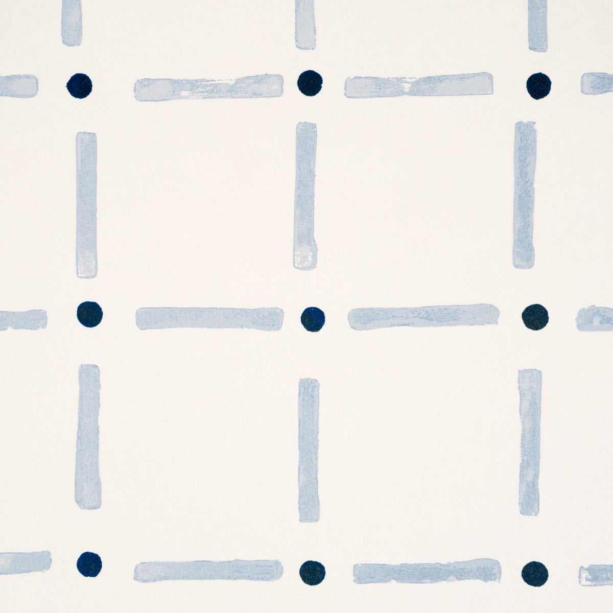 Drifting Grid Sky by Caroline Z Hurley Modern Plaid Wallpaper – Schumacher 5015611