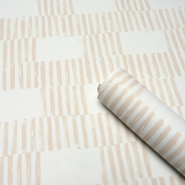 Field Sand by Caroline Z Hurley Modern Geometric Wallpaper – Schumacher 5015620