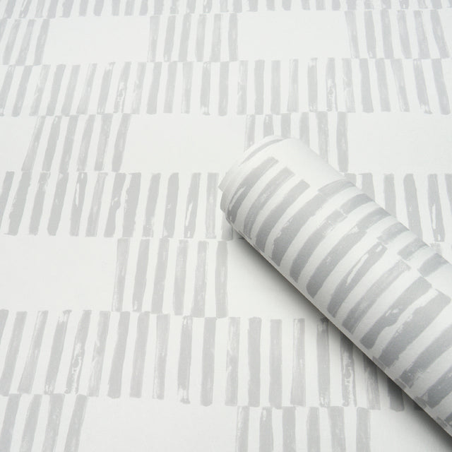 FIELD Fog by Caroline Z Hurley Modern Geometric Wallpaper – Schumacher 5015621