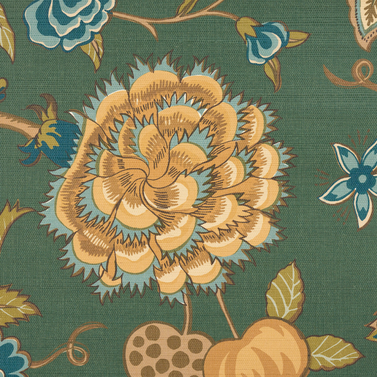 Darsy Tree of Life Sisal Panel Set Juniper Schumacher Botanical Wallpaper – Schumacher 5015630