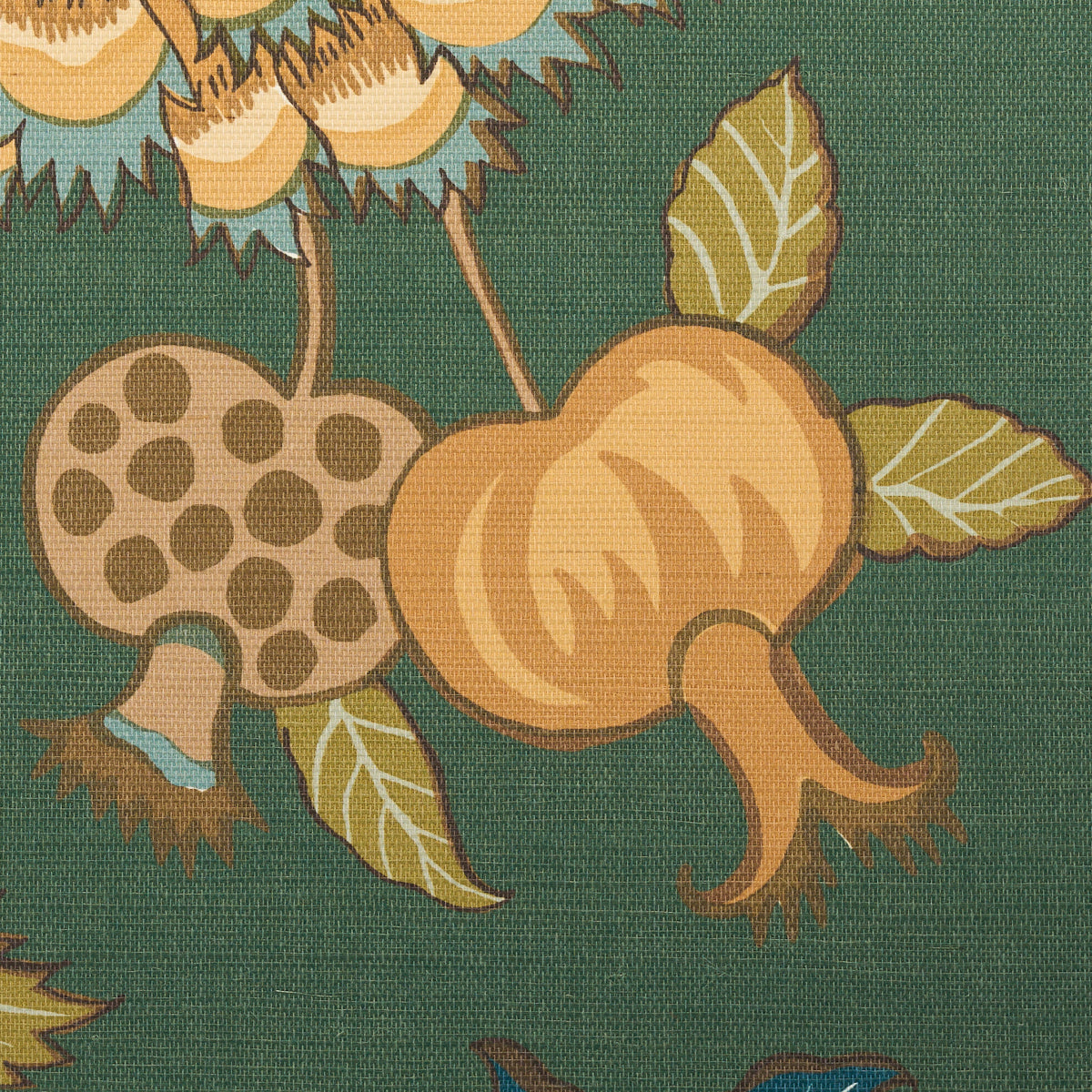 Darsy Tree of Life Sisal Panel Set Juniper Schumacher Botanical Wallpaper – Schumacher 5015630