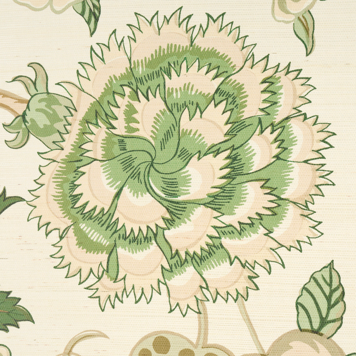 Darsy Tree of Life Sisal Panel Set Leaf by Schumacher Botanical Wallpaper – Schumacher 5015631