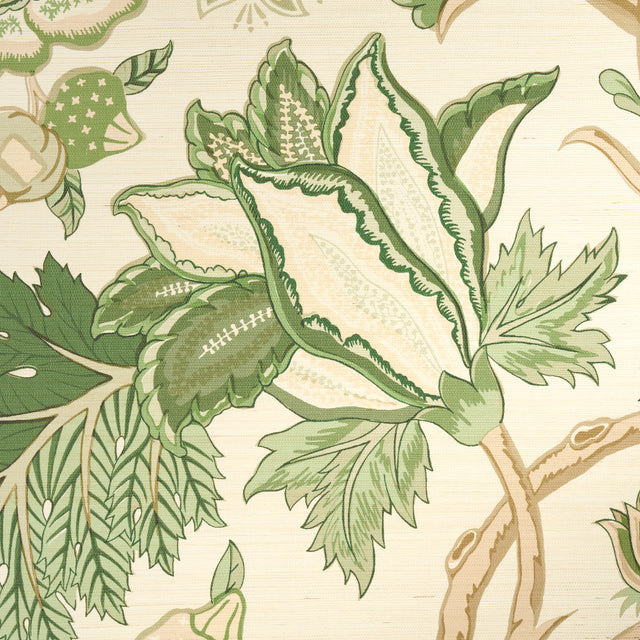 Darsy Tree of Life Sisal Panel Set Leaf by Schumacher Botanical Wallpaper – Schumacher 5015631