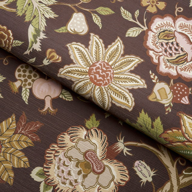Darsy Tree of Life Sisal Sepia by Schumacher Botanical Wallpaper – Schumacher 5015640