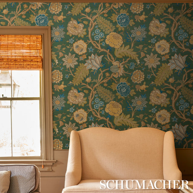 Darsy Tree of Life Sisal Juniper by Schumacher Botanical Wallpaper – Schumacher 5015641