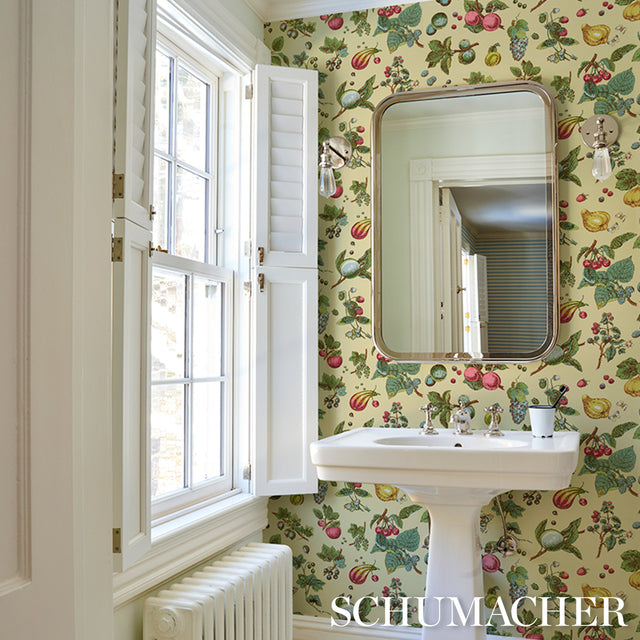 Berry Grove Butter Botanical Fruit Wallpaper – Schumacher 5015650