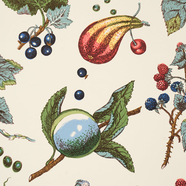 Berry Grove Ivory Botanical Fruit Wallpaper – Schumacher 5015652